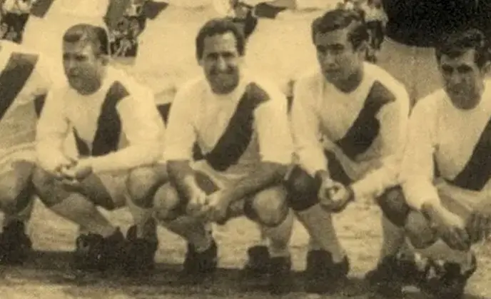 Gento en su etapa en el Rayo Vallecano.