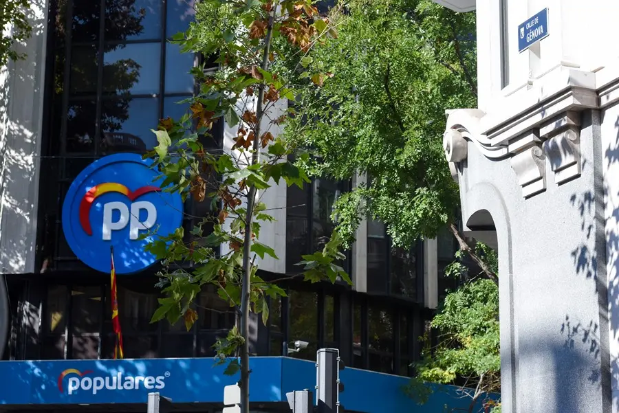 Edificio de la sede del PP, en el n&uacute;mero 13 de la calle G&eacute;nova.