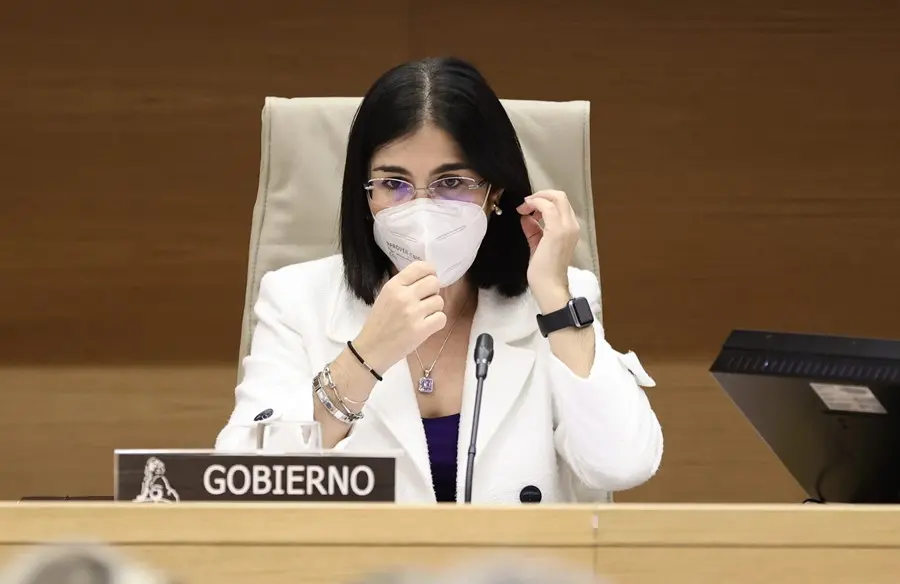 La ministra de Sanidad, Carolina Darias, a su llegada a una comparecencia en la Comisi&oacute;n de Sanidad y Consumo del Congreso.