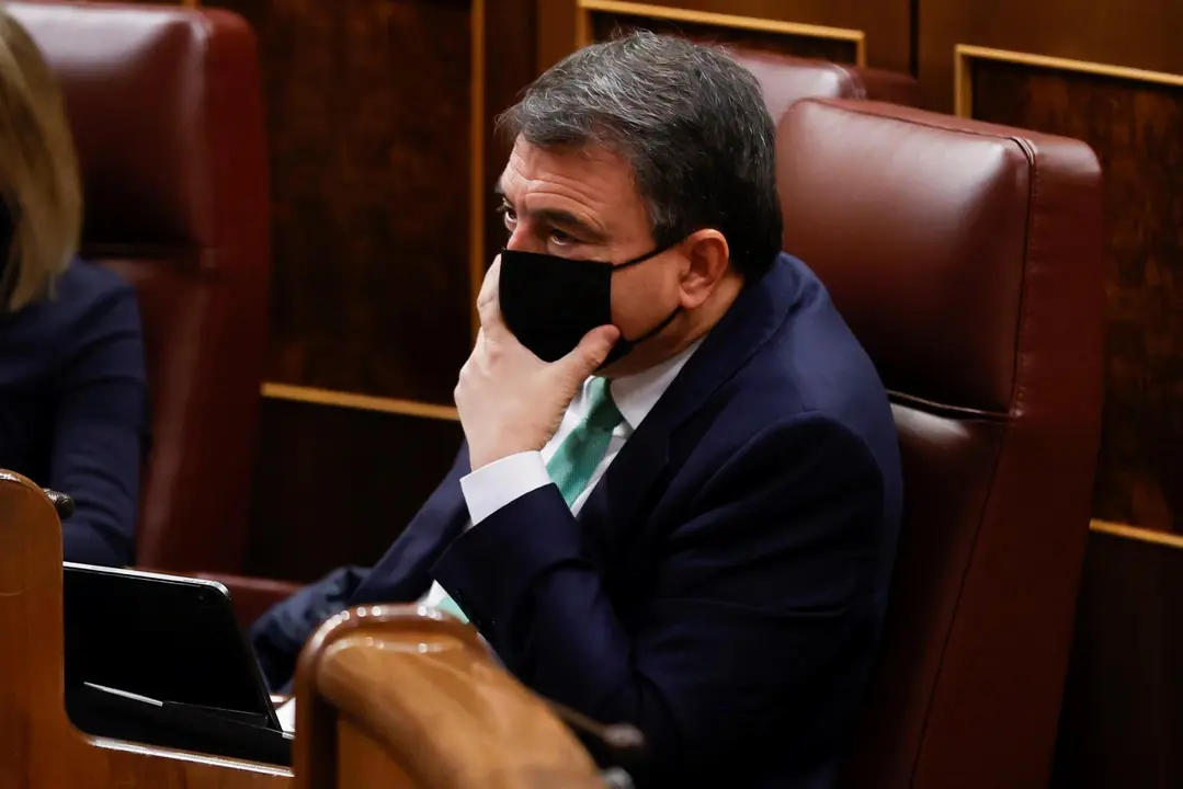 El portavoz del PNV en el Congreso, Aitor Esteban. / EFE