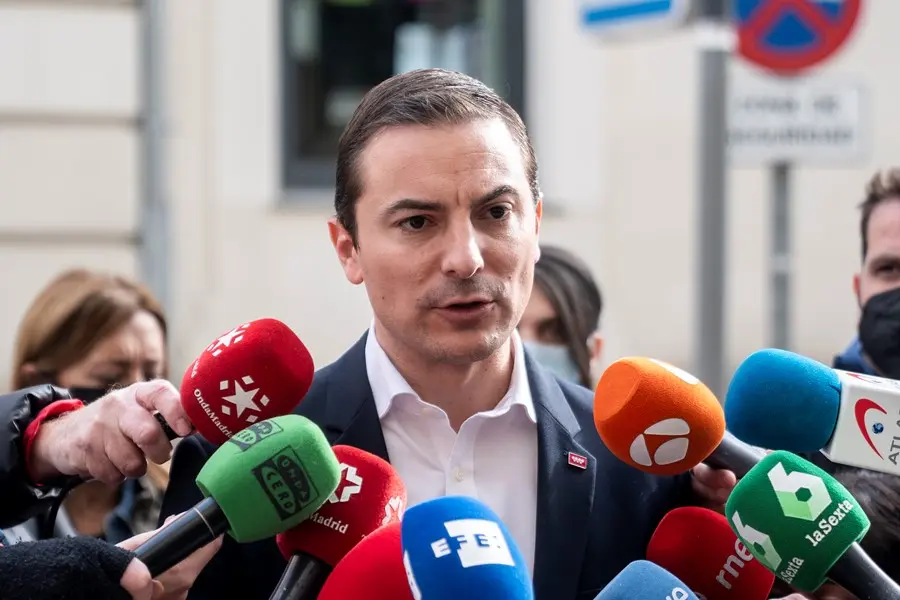 El secretario general del PSOE en Madrid, Juan Lobato.