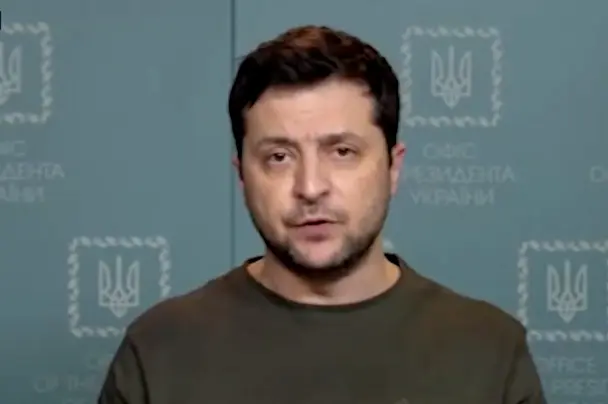 El presidente de Ucrania, Volodimir Zelenski.