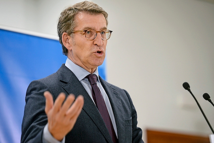 Alberto N&uacute;&ntilde;ez Feij&oacute;o da por "zanjado" y "cerrado" todo lo relacionado con los problemas internos del PP. / EFE