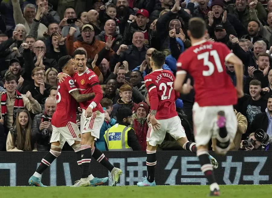Cristiano Ronaldo, con sus dos goles ante el Tottenham Hotspur.