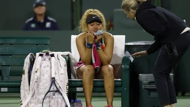 Naomi Osaka, muy afectada - EFE