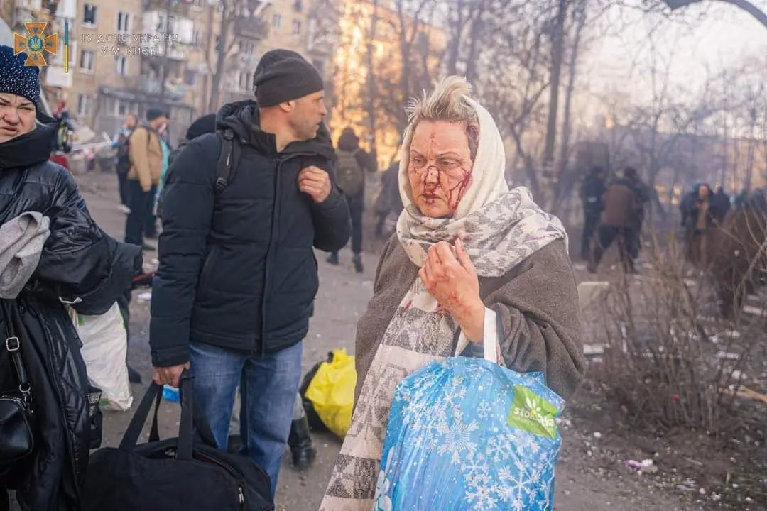Kiev. Ranok el 18 de marzo en el distrito de Podilski.
