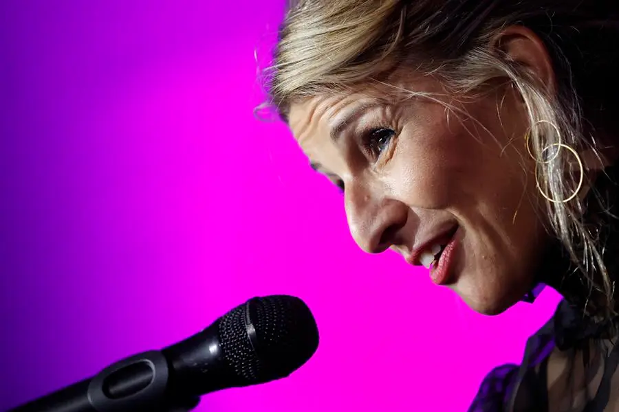 Yolanda D&iacute;az asiste a los premios del Sindicato de Guionistas. / EFE