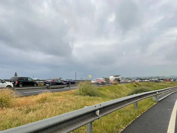 Retenciones de hoy en la A-67. / ALERTA