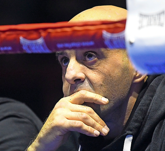 V&iacute;ctor Iglesias, entrenador de Sergio Garc&iacute;a 'El Ni&ntilde;o'. / Hardy