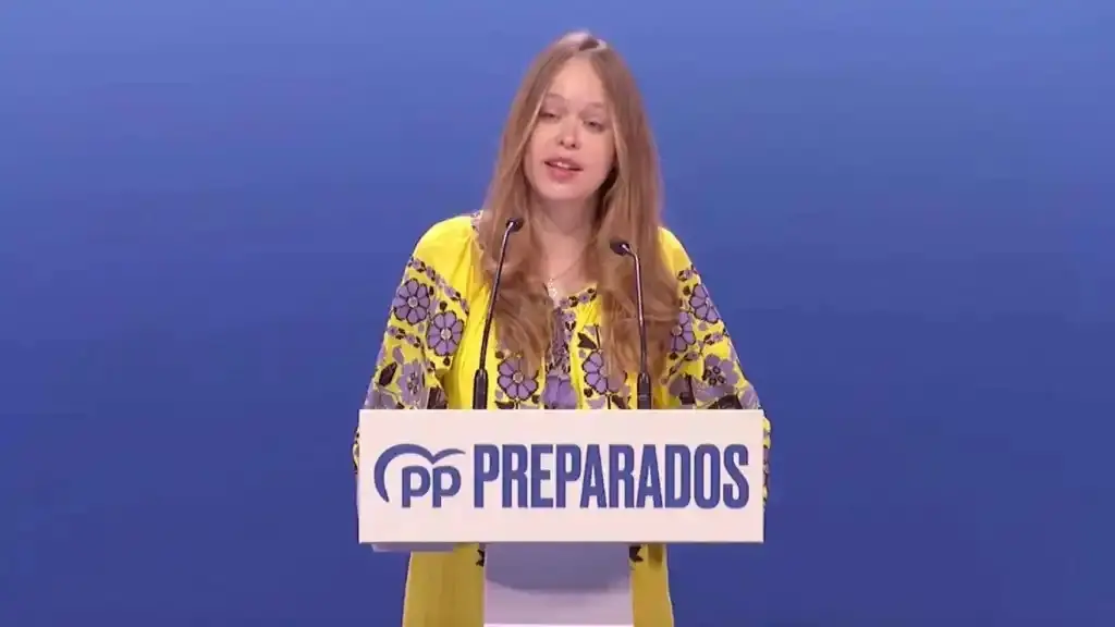 La parlamentaria, durante el discurso que ha pronunciado en el Congreso del PP. ALERTA