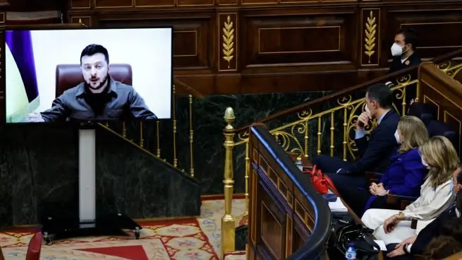 Zelenski: intervenci&oacute;n &iacute;ntegra en el Congreso de los Diputados