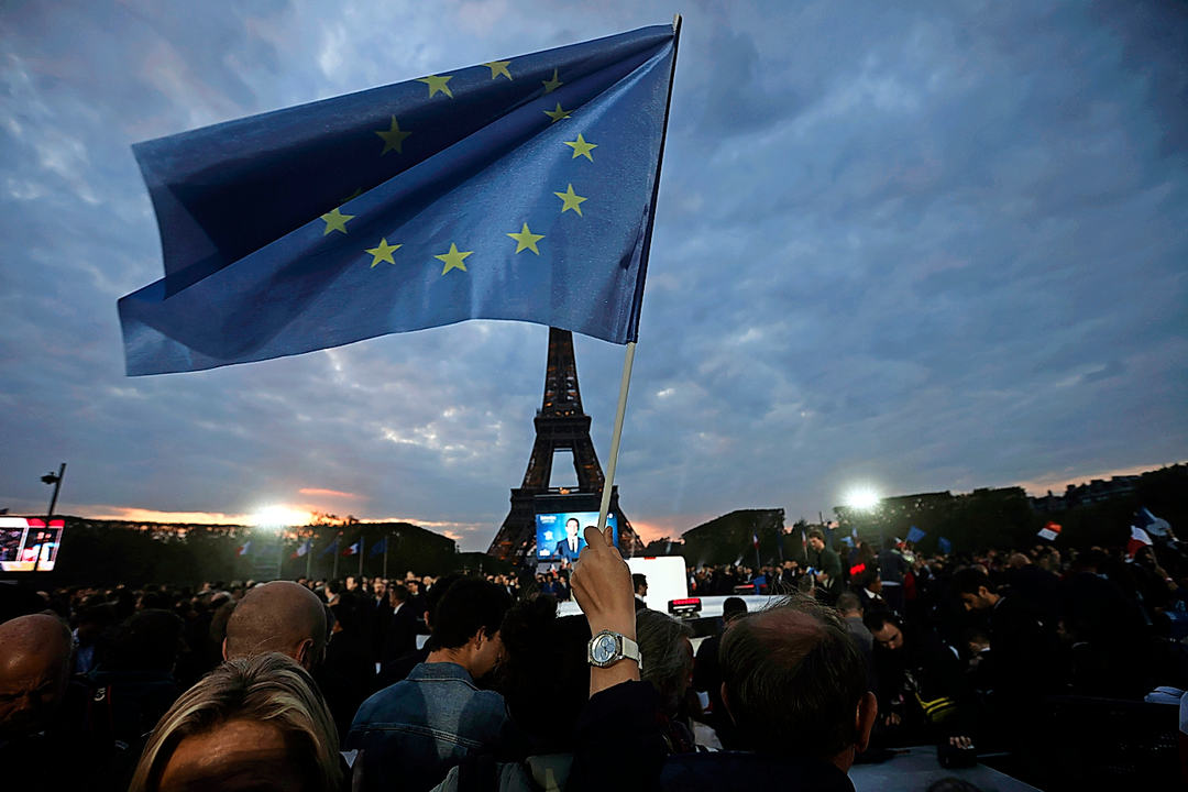 Simpatizantes del presidente franc&eacute;s y candidato a la reelecci&oacute;n por el partido La Republique en Marche (LREM), Emmanuel Macron. / J. Mattia