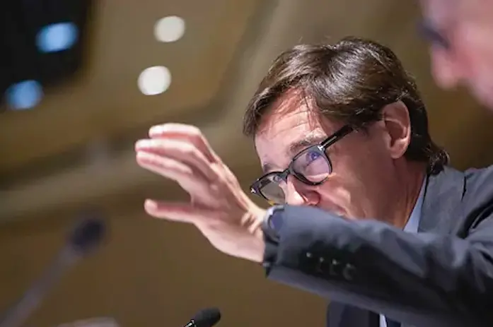 Salvador Illa, este martes, en un acto en Zaragoza. EFE