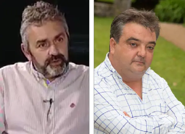 Javier Mart&iacute;n y el regionalista Miguel &Aacute;ngel Ruiz.