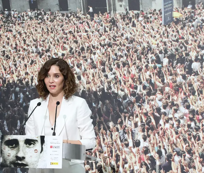 interviene en la entrega de premios del XXV Aniversario de la Fundaci&oacute;n Miguel &Aacute;ngel Blanco, a 11 de julio de 2022, en Madrid (Espa&ntilde;a). La Fundaci&oacute;n Miguel &Aacute;ngel Blanco conmemora hoy el 25 aniversario del secuestro y asesinato a manos de ETA del exconcejal de Ermua (Vizcaya).Marta Fern&aacute;ndez / Europa Press