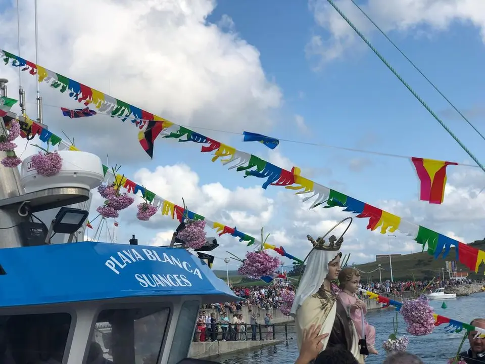 Procesi&oacute;n Mar&iacute;tima de la Virgen del Carmen en Suances en 2018