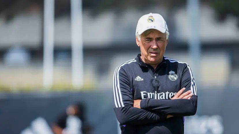 El t&eacute;cnico italiano Carlo Ancelotti.