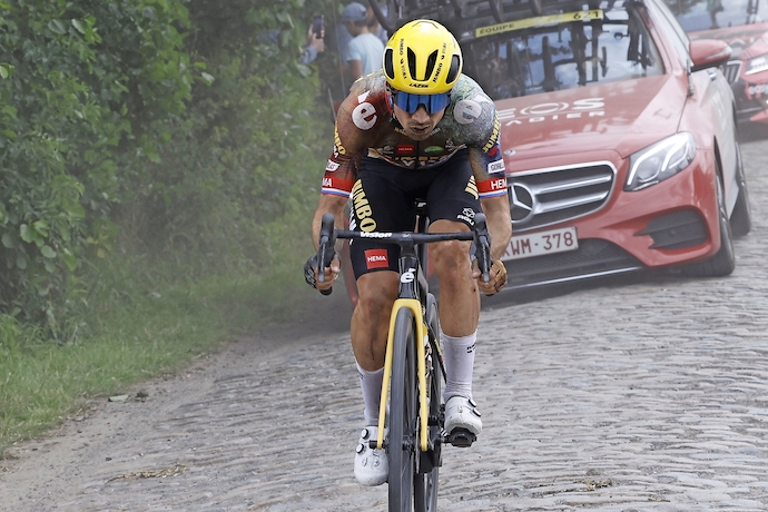 El esloveno Primoz Roglic, principal favorito a ganar la Vuelta a Espa&ntilde;a. / EFE