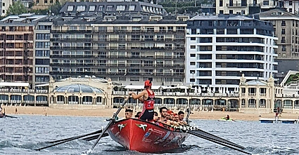 &lsquo;La Marinera&rsquo;, ayer en aguas de La Concha.