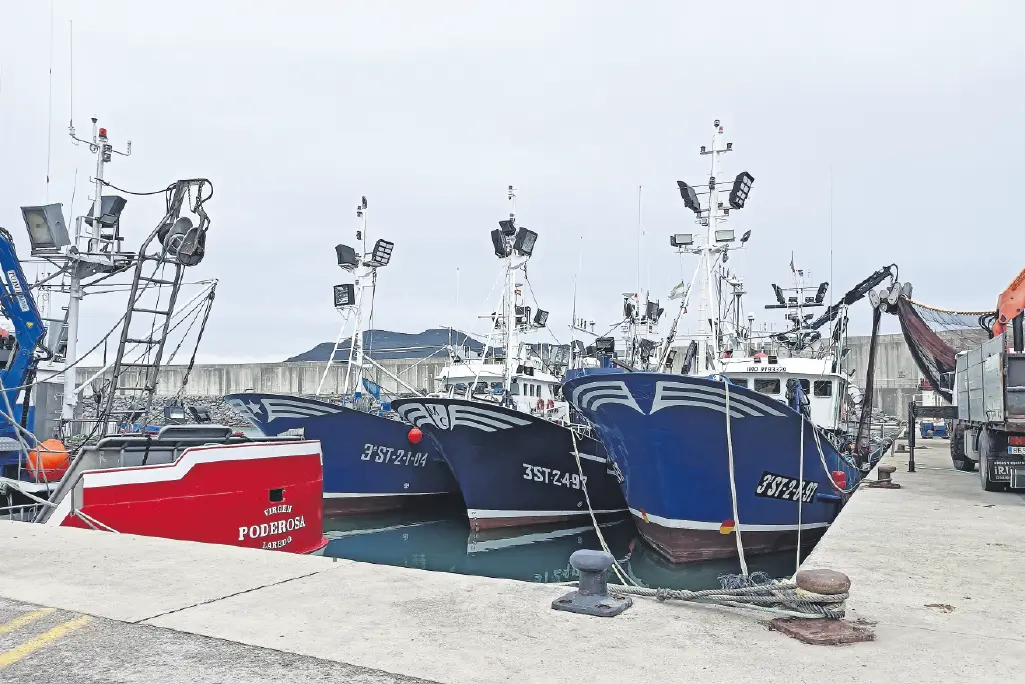 Barcos pesqueros amarrados a puerto en Laredo. / ALERTA