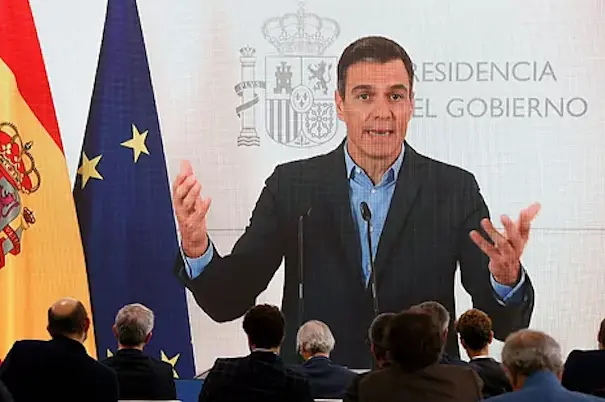 Pedro S&aacute;nchez, en su intervenci&oacute;n telem&aacute;tica en el Foro de La TojaLavandeira Jr.EFE