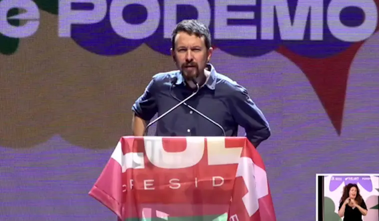 El exl&iacute;der de Podemos, Pablo Iglesias.