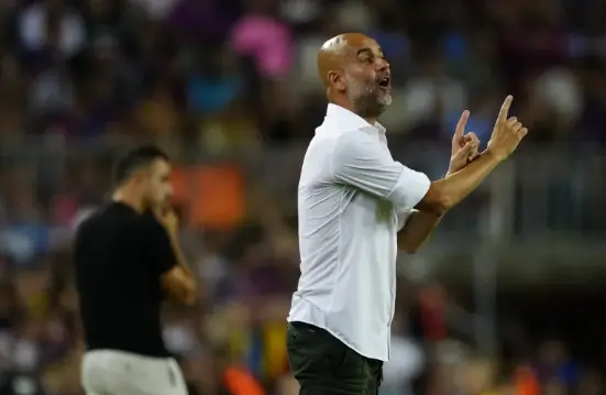 El entrenador del Manchester City Pep Guardiola. EFE/Enric Fontcuberta/Archivo