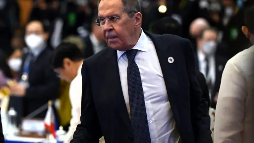 El ministro ruso de Exterior, Sergu&eacute;i Lavrov, durante la cumbre. EFE/EPA/Mick Tsikas