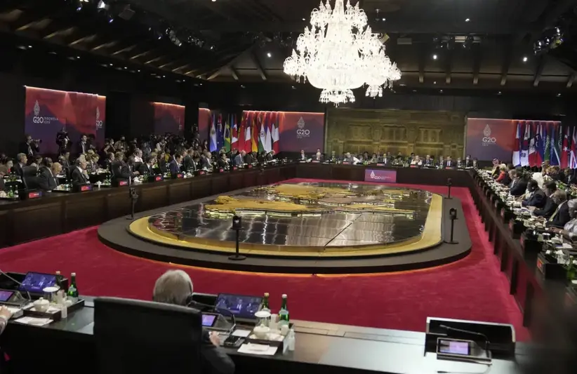 Los l&iacute;deres asisten a la Cumbre del G20 en Bali, Indonesia. EFE/EPA/DITA ALANGKARA / POOL