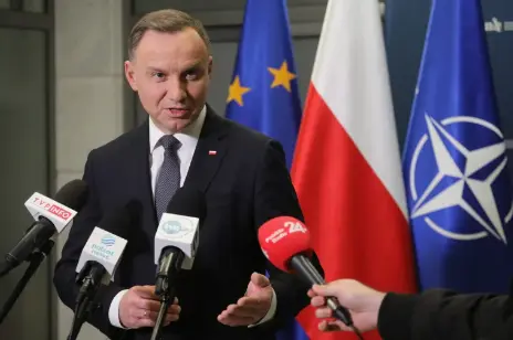 El presidente polaco, Andrzej Duda, este mi&eacute;rcoles en Varsovia. EFE/EPA/Pawel Supernak