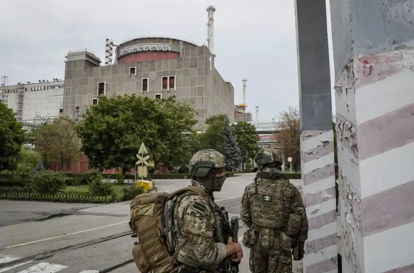 Imagen de archivo tomada durante una visita organizada por las tropas rusas a la ciudad de Zaporiyia. EFE/EPA/Yuri Kochetkov