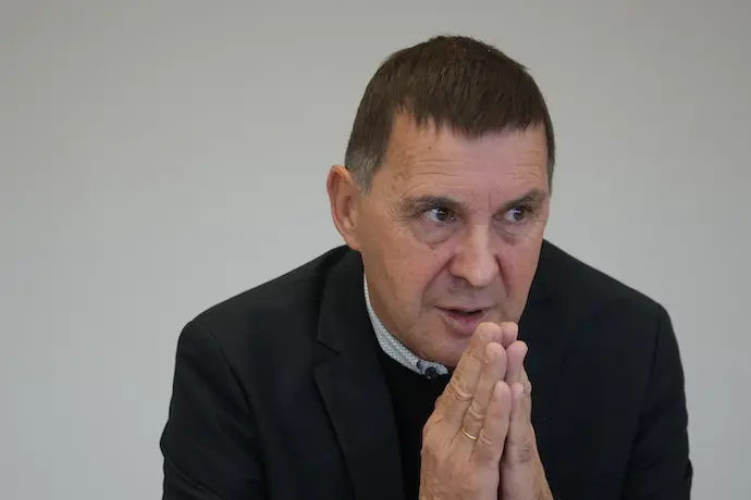 El coordinador general de EH Bildu, Arnaldo Otegi, durante una entrevista para Europa Press en la sede de EH Bildu, a 22 de noviembre de 2022, en Bilbao, Vizcaya, Pa&iacute;s Vasco (Espa&ntilde;a).
24 NOVIEMBRE 2022;JUICIO;EL CHICLE;AGRESI&Oacute;N;PRISI&Oacute;N PERMANENTE REVISABLE
H.Bilbao / Europa Press
23/11/2022