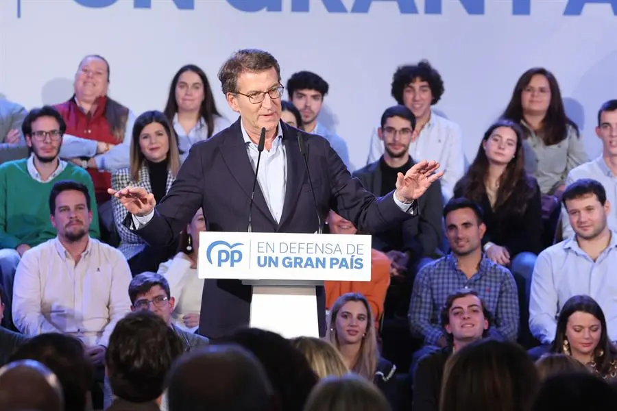 El presidente del Partido Popular, Alberto N&uacute;&ntilde;ez Feij&oacute;o, / EFE / Jero Morales