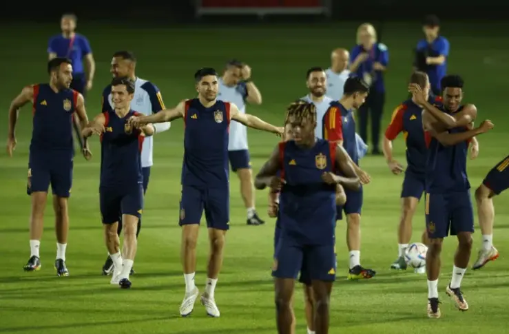 Entrenamiento de la selecci&oacute;n espa&ntilde;ola. EFE/Juanjo Mart&iacute;n