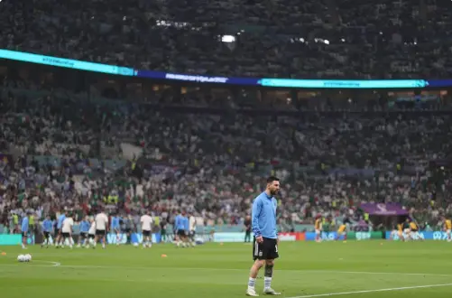 El argentino Lionel Messi, antes del partido frente a M&eacute;xico. EFE/ Juan Ignacio Roncoroni