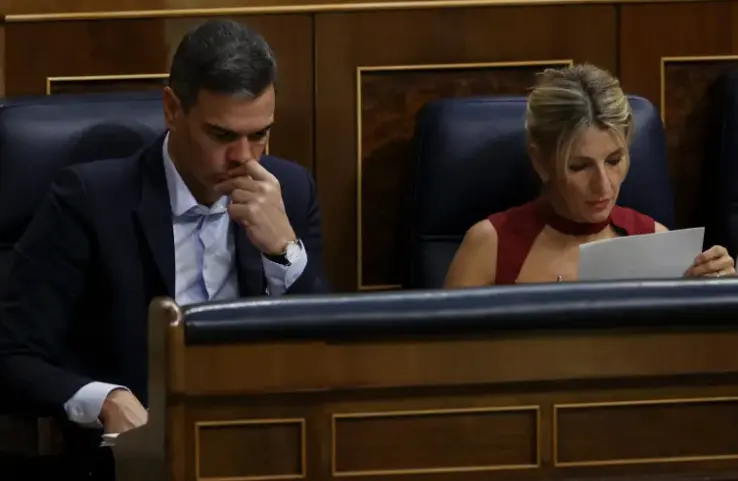 Pedro S&aacute;nchez y Yolanda D&iacute;az, en una imagen de archivo. EFE/Javier Liz&oacute;n
