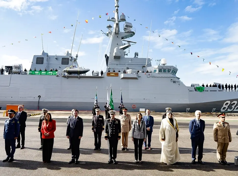 Acto de entrega de la tercera corbeta de Navantia a la Marina de Arabia Saud&iacute;