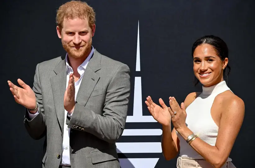 Los duques de Sussex, Harry y Meghan, en una fotograf&iacute;a de archivo. EFE/Sascha Steinbach