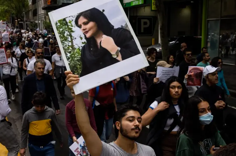 Imagen de archivo de una protesta en Australia en solidaridad con los manifestantes en Ir&aacute;n. EFE/EPA/Diego Fedele