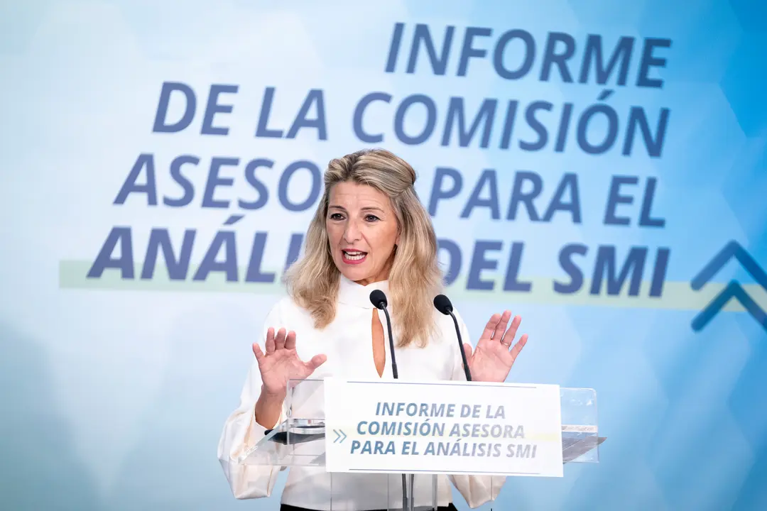 La vicepresidenta segunda del Gobierno y ministra de Trabajo y Econom&iacute;a Social, Yolanda D&iacute;az.