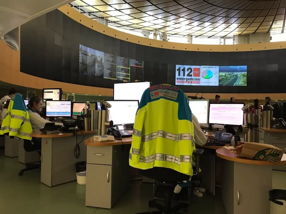 La sala de atenci&oacute;n del 112 Emergencias. E.P.