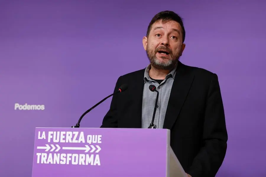 El diputado de Unidas Podemos Rafa Mayoral. EFE / Chema Moya