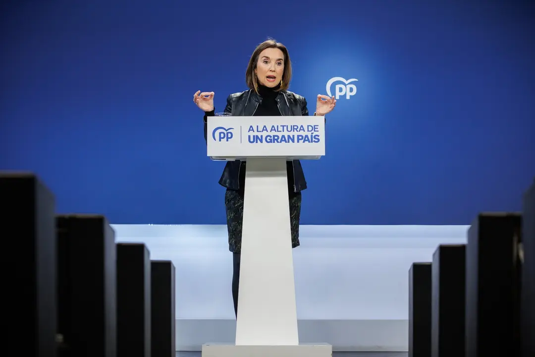 La secretaria general del Partido Popular y portavoz del PP en el Congreso, Cuca Gamarra. E.P. / Alejandro Mart&iacute;nez V&eacute;lez