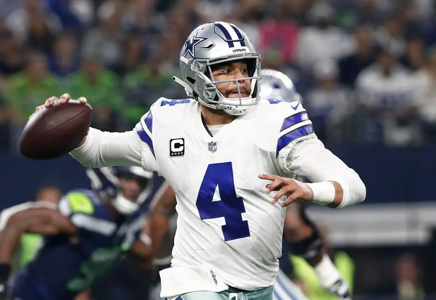 Dak Prescott de los Cowboys, en una fotograf&iacute;a de archivo. EFE / MIKE STONE