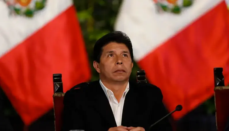 Fotograf&iacute;a de archivo que muestra al expresidente de Per&uacute; Pedro Castillo. EFE/Paolo Aguilar