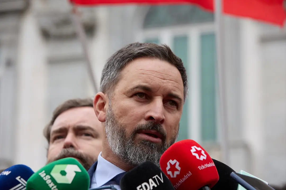 El presidente de Vox, Santiago Abascal. E.P. / Jes&uacute;s Hell&iacute;n