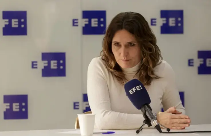 La consellera de Presidencia, Laura Vilagr&agrave;, durante la entrevista. EFE/Quique Garcia