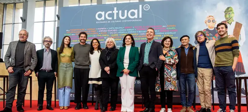 Rueda de prensa previa a la entrega de los premios "A de Actual", este s&aacute;bado en Logro&ntilde;o. EFE/ Raquel Manzanares