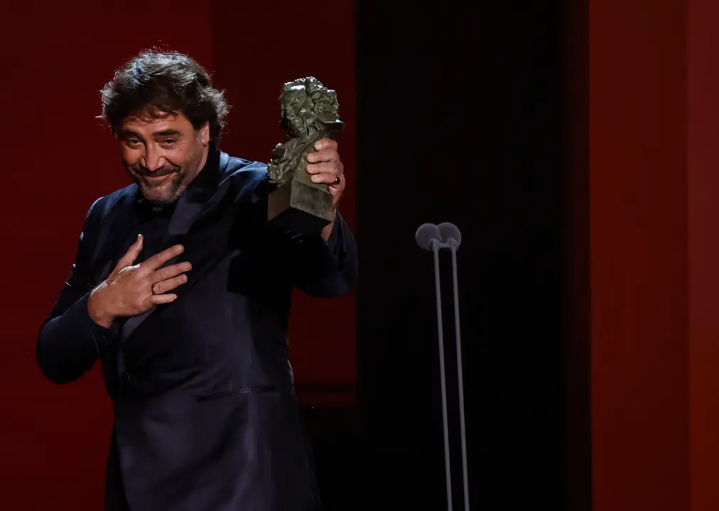 Javier Bardem recibe el Goya a la mejor interpretaci&oacute;n en la 36&ordf; gala de los Premios Goya
