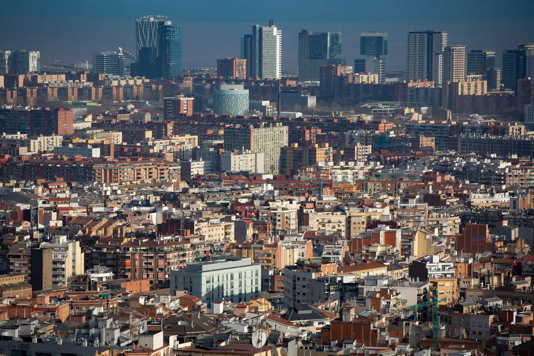 Panor&aacute;mica de la ciudad de Barcelona, en Barcelona/Catalunya (Espa&ntilde;a) a 30 de enero de 2020.